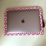 LAPTOP CASE - PINK GEOMETRIC