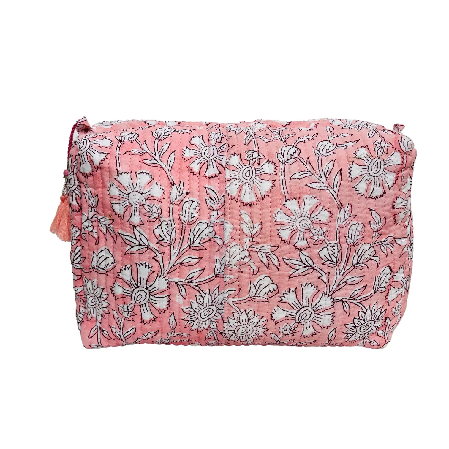 EXTRA LARGE BATH BAG - PINK/WHITE