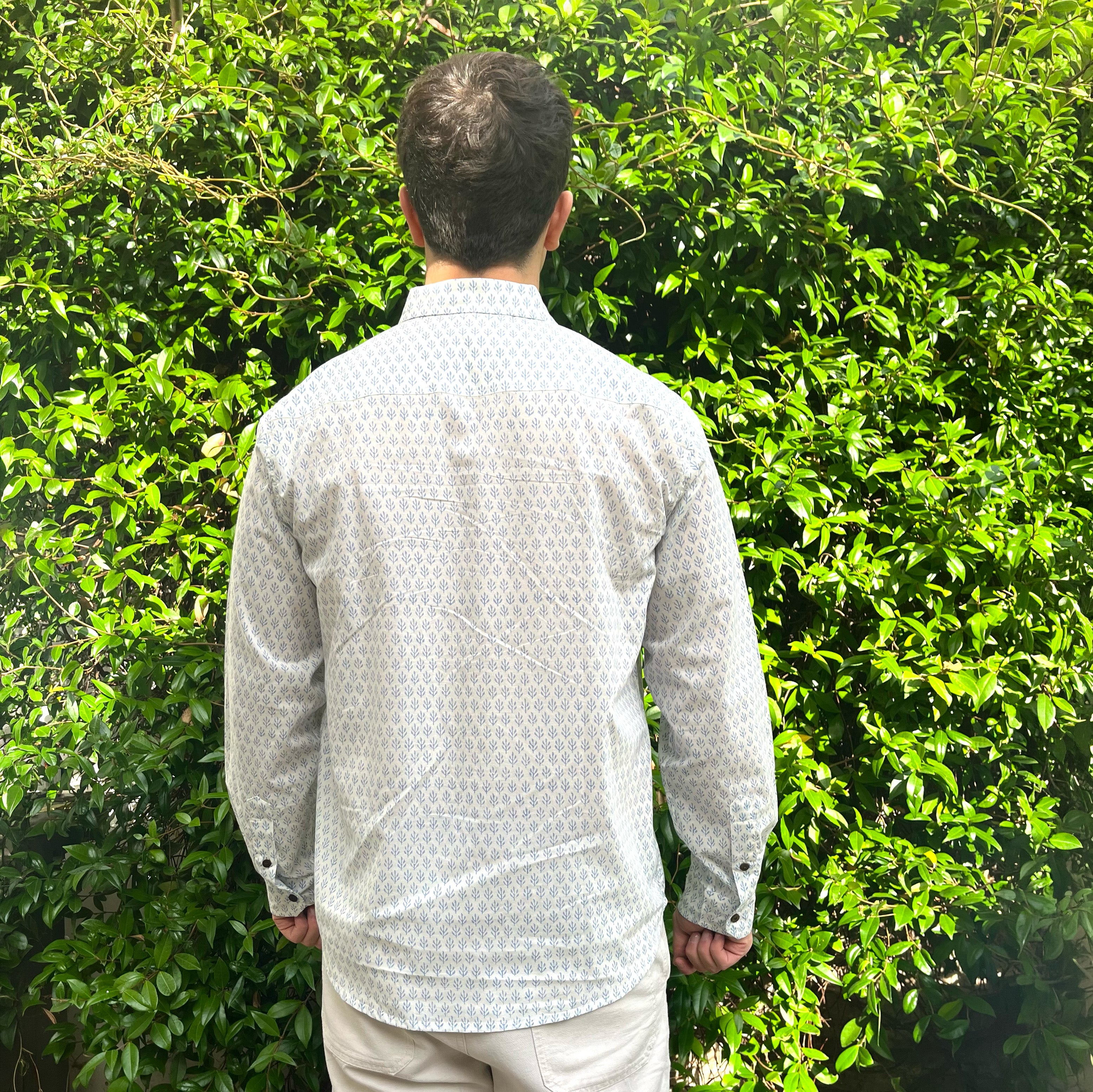 COTTON SHIRT  -  POWDER BLUE
