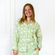 COTTON PYJAMAS - MATCHA FLORAL
