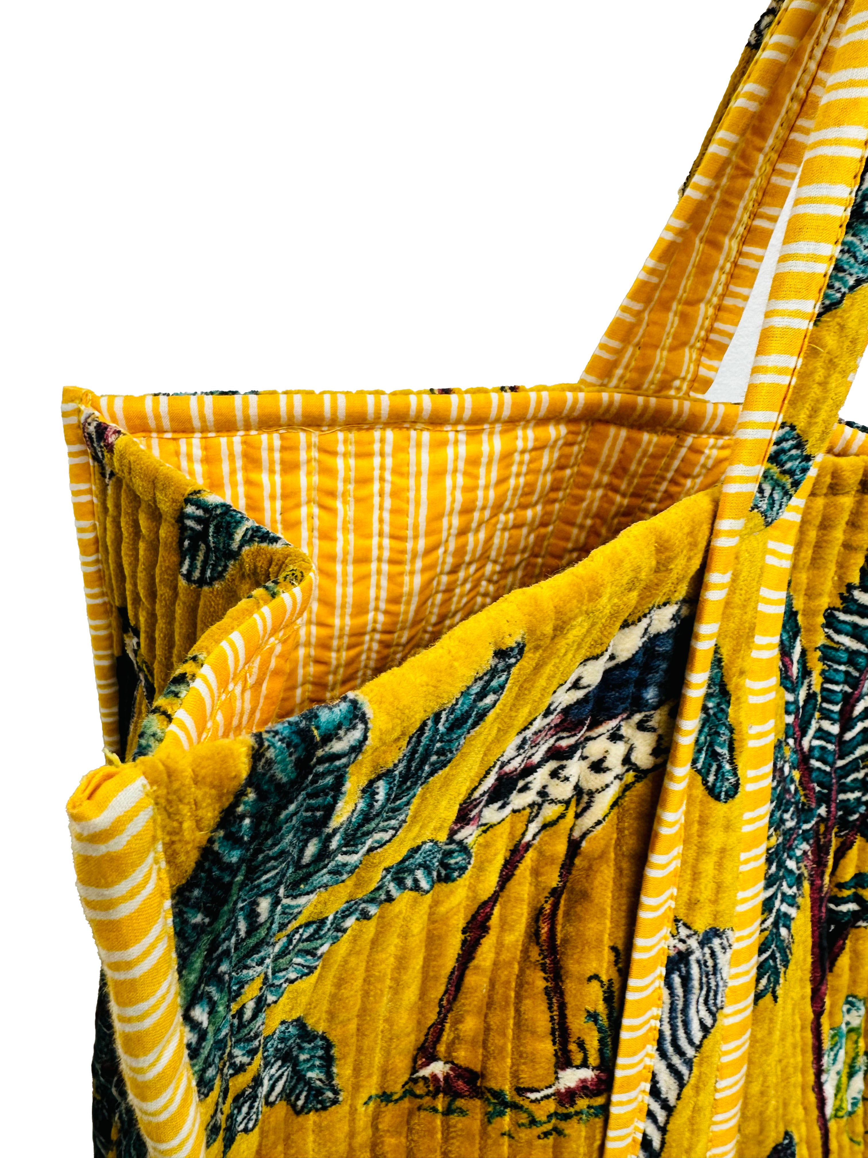 VELVET BAG - MUSTARD