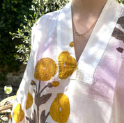 COTTON KAFTAN - MUSTARD