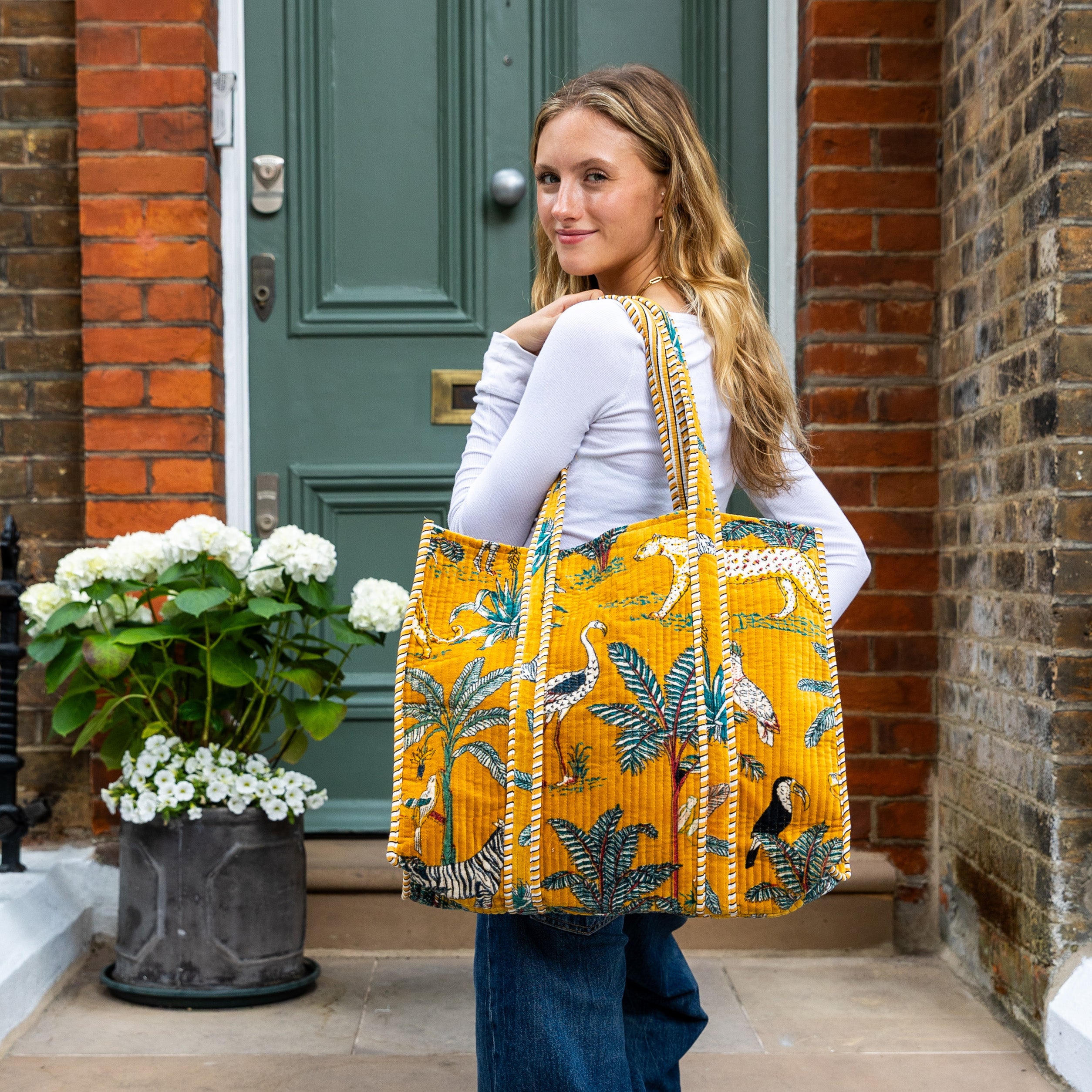 VELVET BAG - MUSTARD