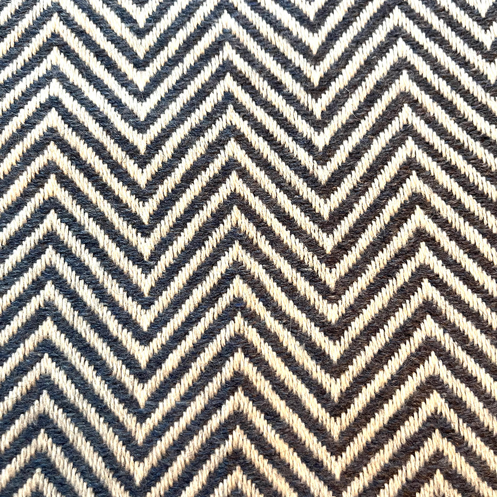 WOOL BLEND BLANKET - NAVY BLUE