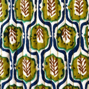 COTTON GLASSES CASE - OLIVE IKAT