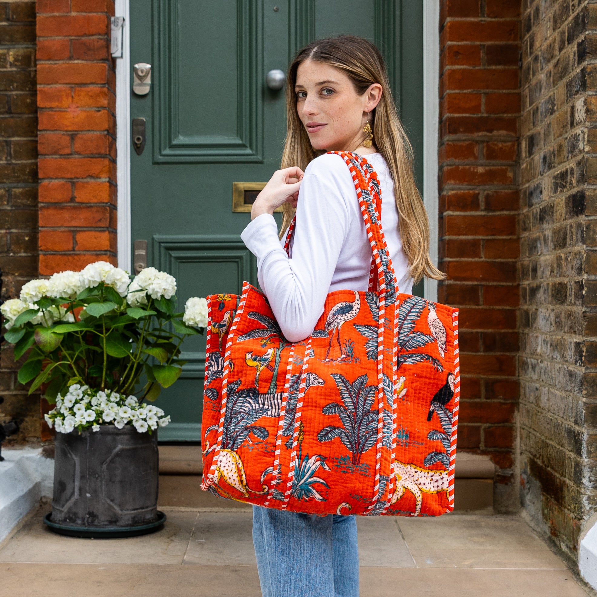 VELVET BAG - ORANGE