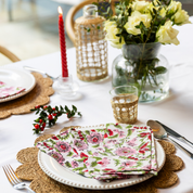 LIGHTWEIGHT NAPKINS - PINK ANEMONE