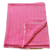 WOOL BLEND BLANKET - PINK