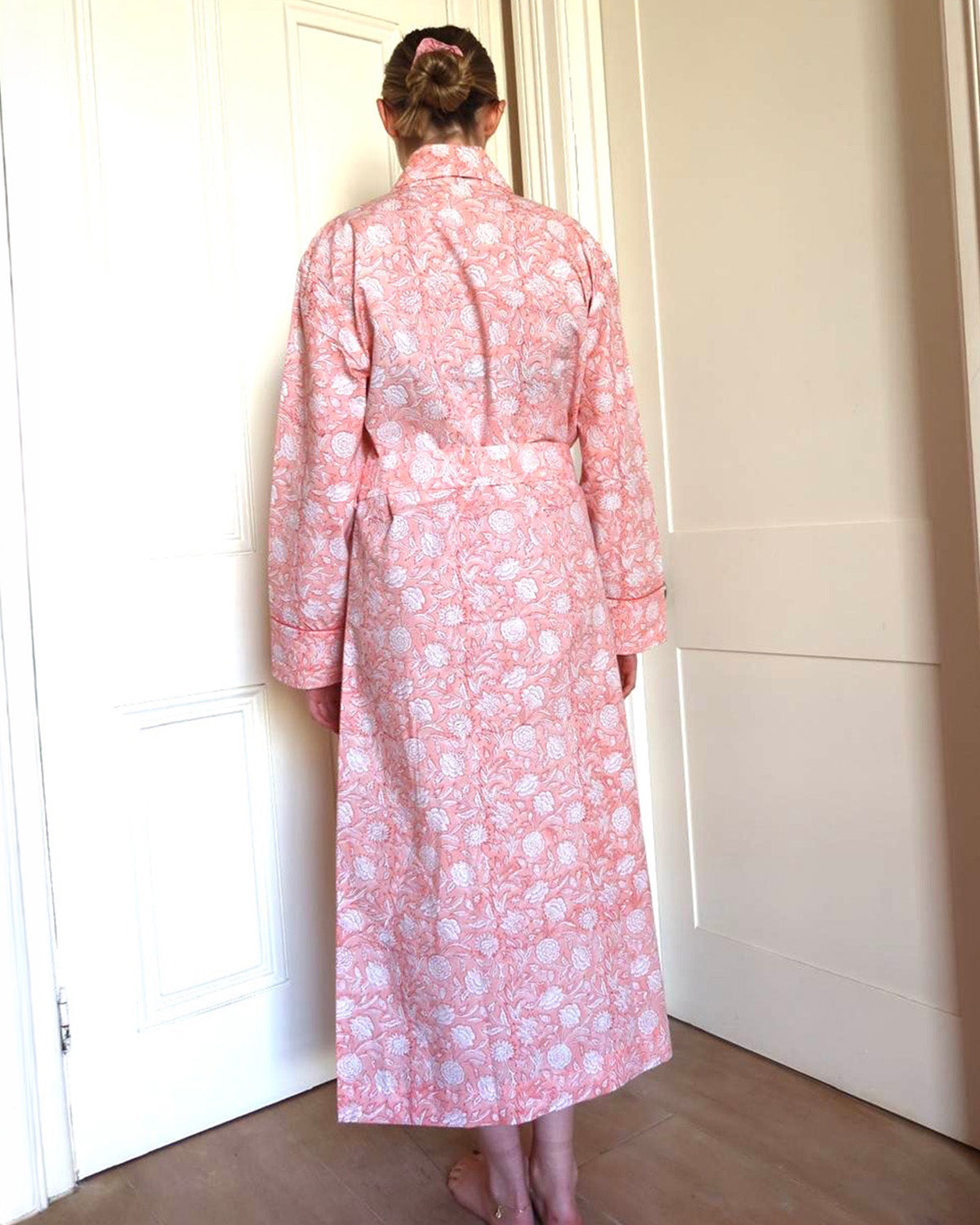 SIGNATURE COTTON ROBE - BLUSH PINK