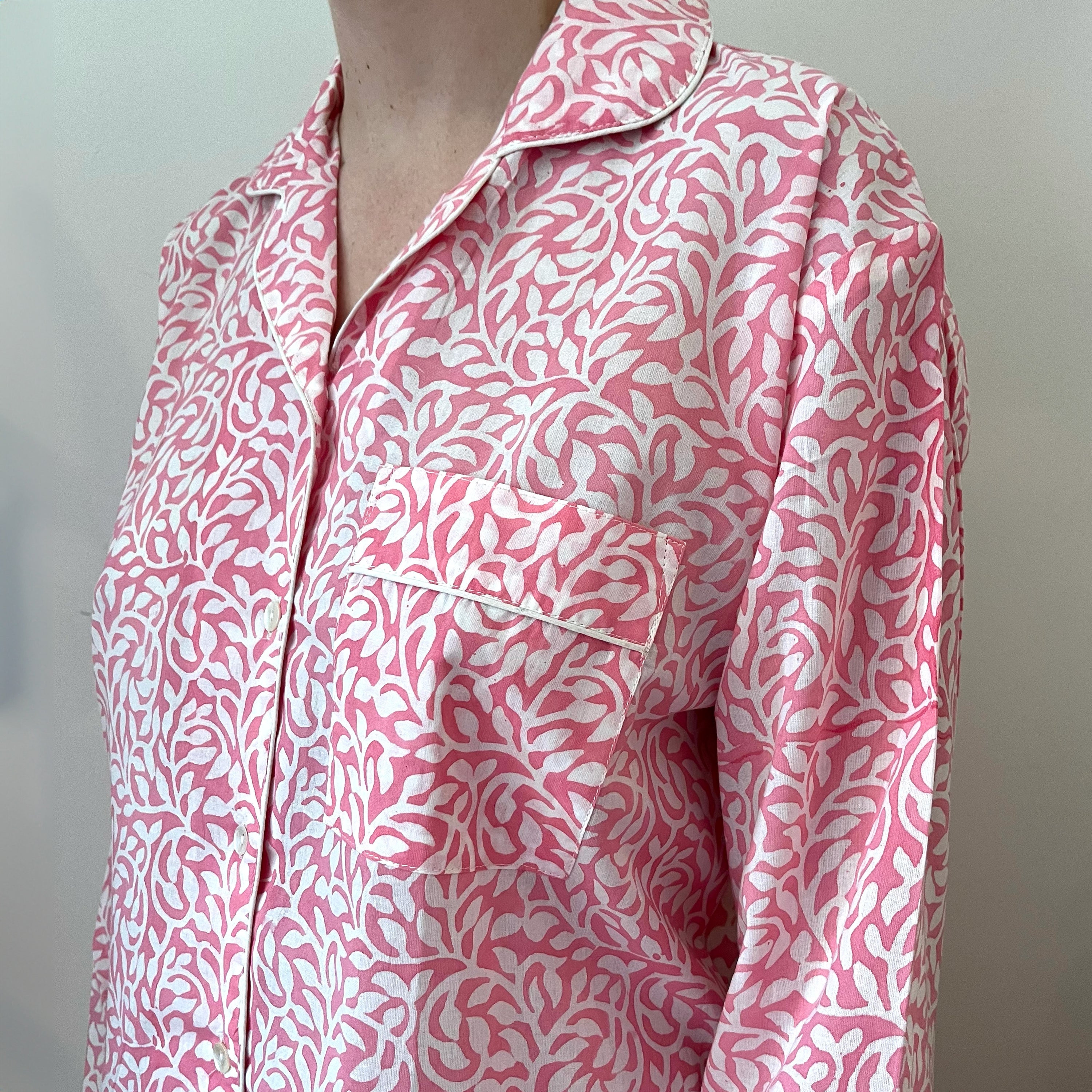 COTTON PYJAMAS - PINK BLUSH