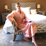 SIGNATURE COTTON ROBE - BLUSH PINK