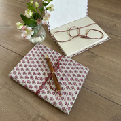 HAND MADE NOTEBOOK - PINK BUDS