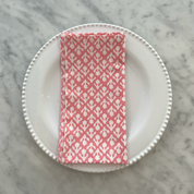 THICKER WEAVE NAPKINS - ROSE PINK MOTIF