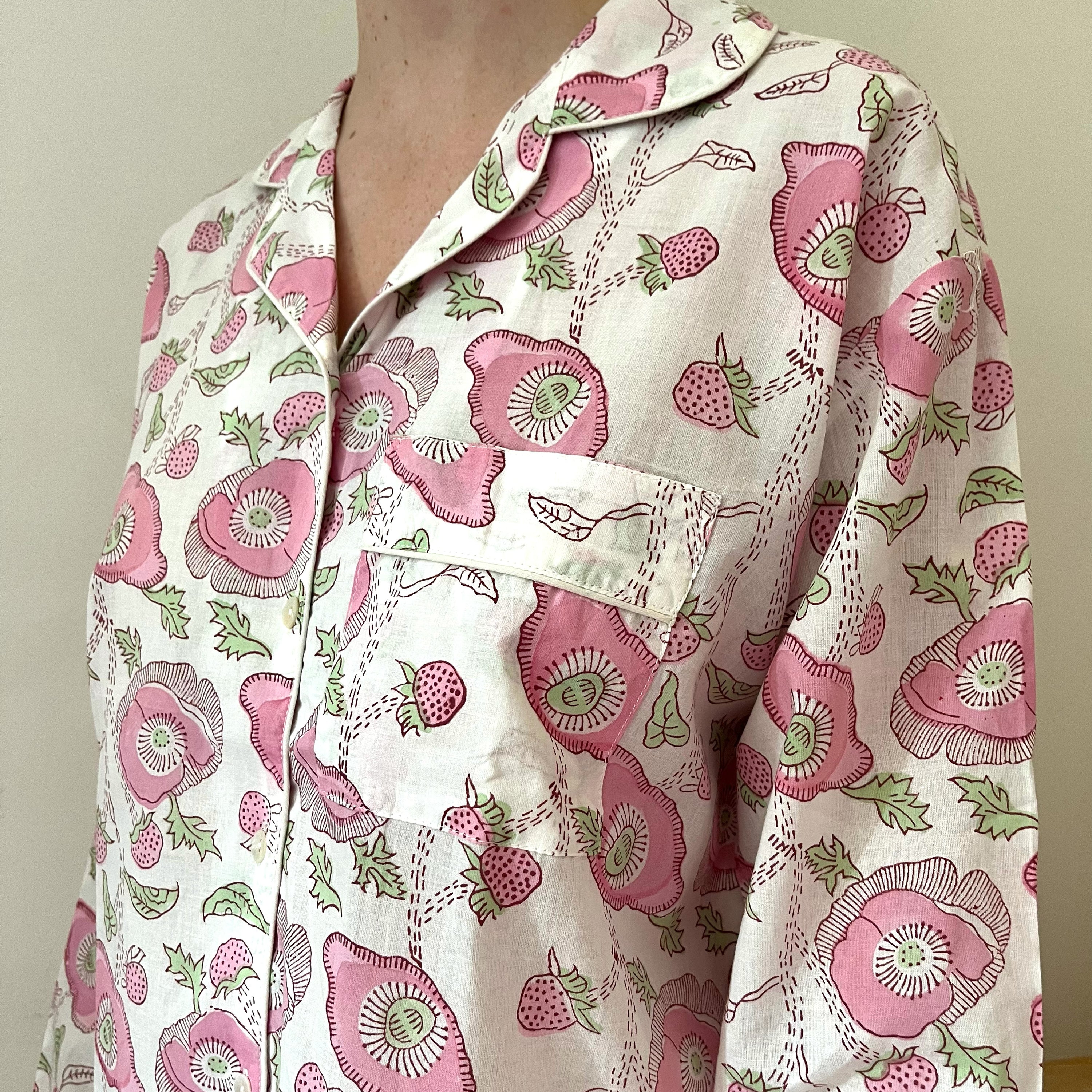 COTTON PYJAMAS - PINK BUTTERCUP