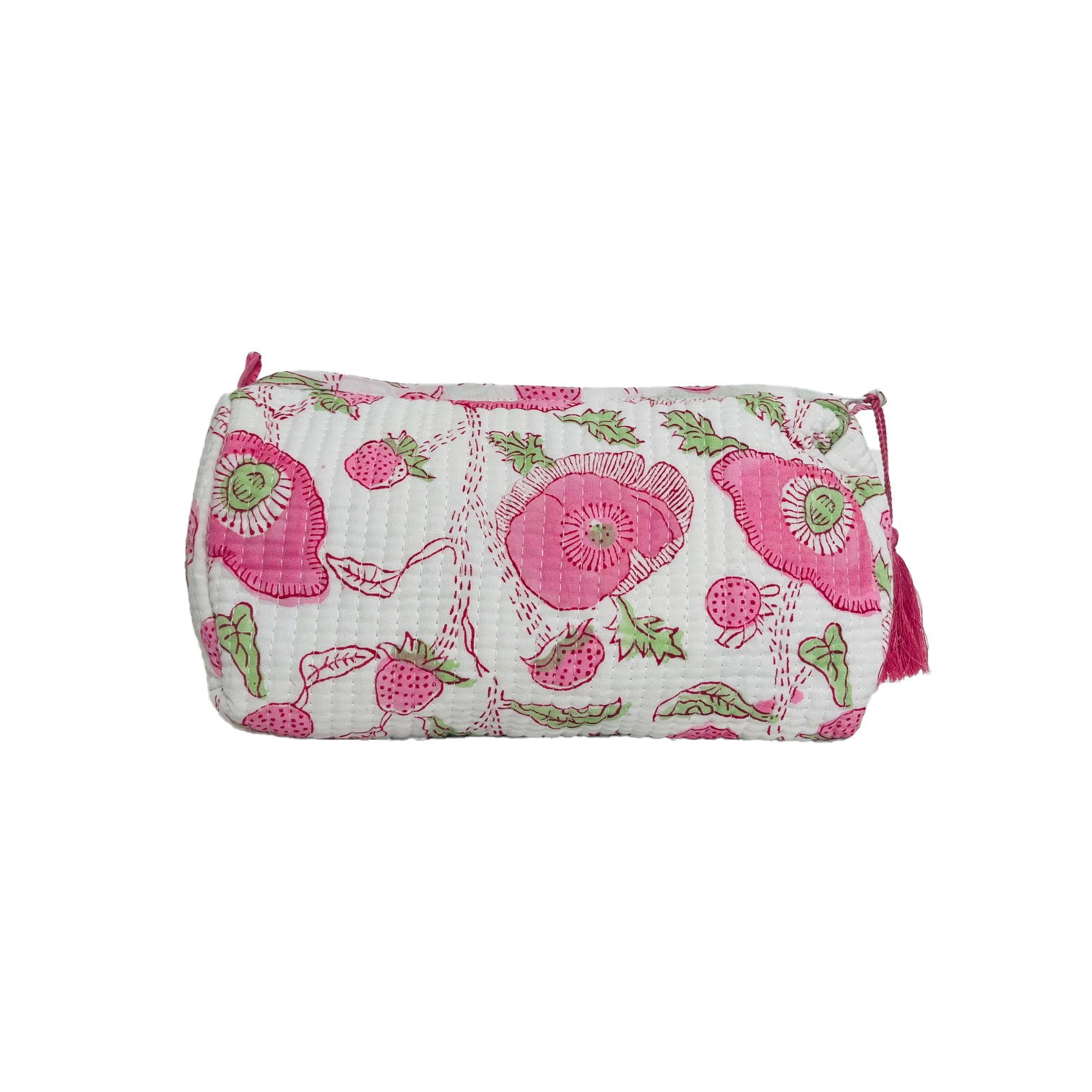 COTTON WASH BAG - PINK BUTTERCUP