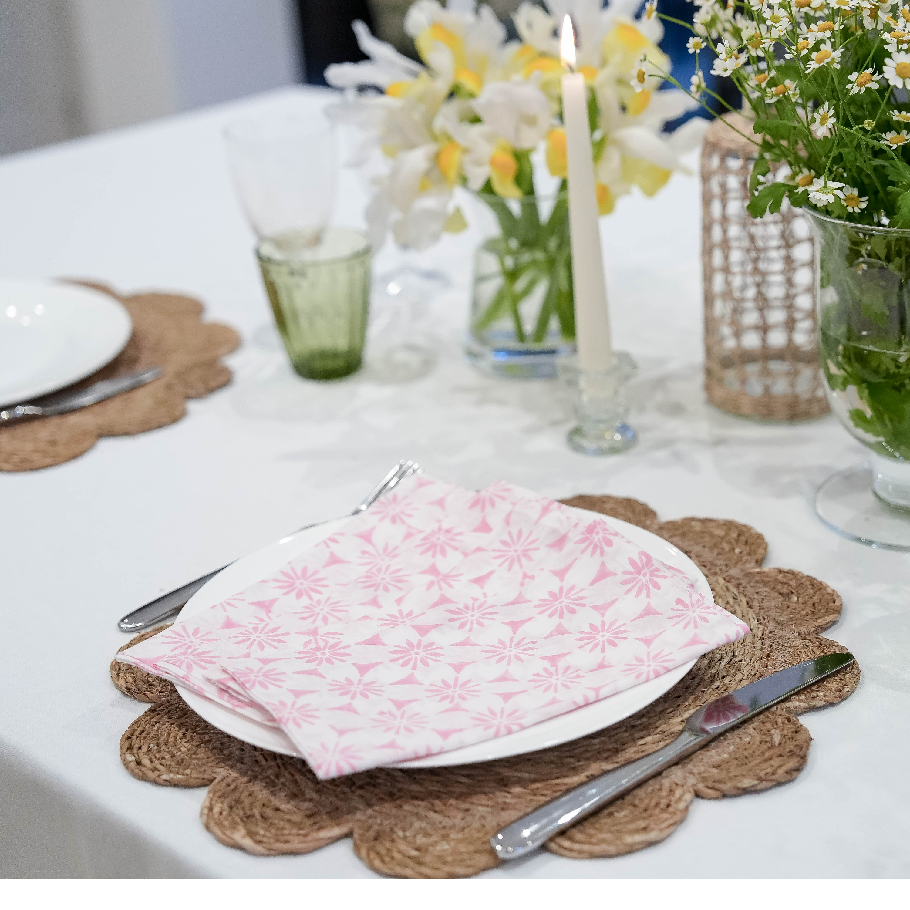 NAPKINS - PINK DAISY - Was £5