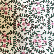 HAND BLOCK TABLECLOTH - PINK DITSY