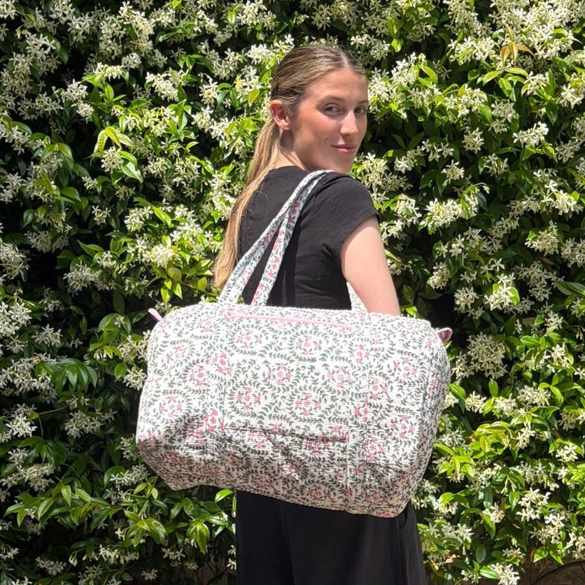 WEEKEND BAG - PINK DITSY