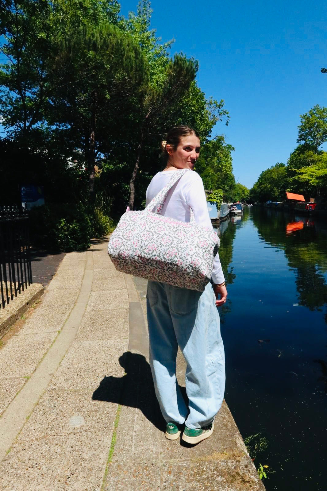 WEEKEND BAG - PINK DITSY