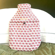 HOT WATER BOTTLE -  PINK ELEPHANT
