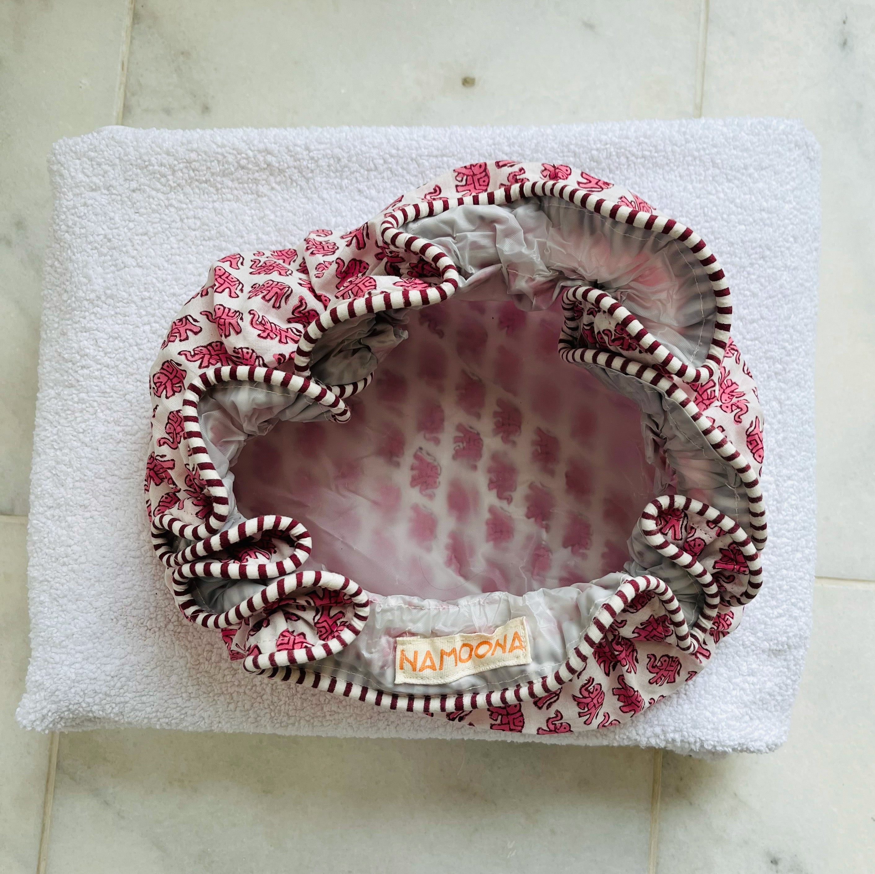 SHOWER CAP - PINK ELEPHANT