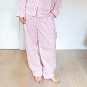 COTTON PYJAMAS - PINK FERN
