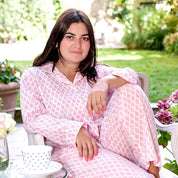 COTTON PYJAMAS - PINK FERN