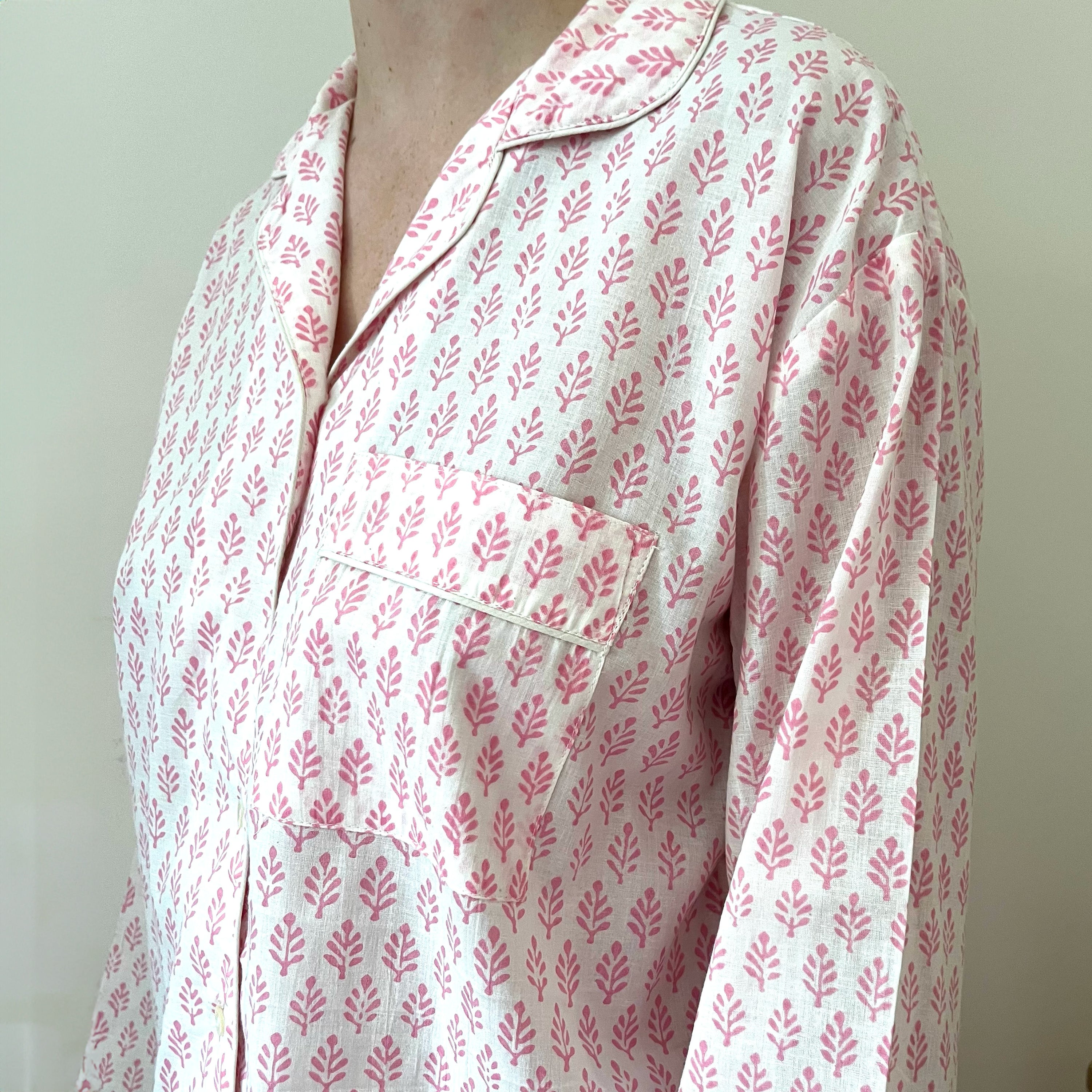 COTTON PYJAMAS - PINK MOTIF