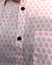 COTTON SHIRT  -  SOFT CORAL