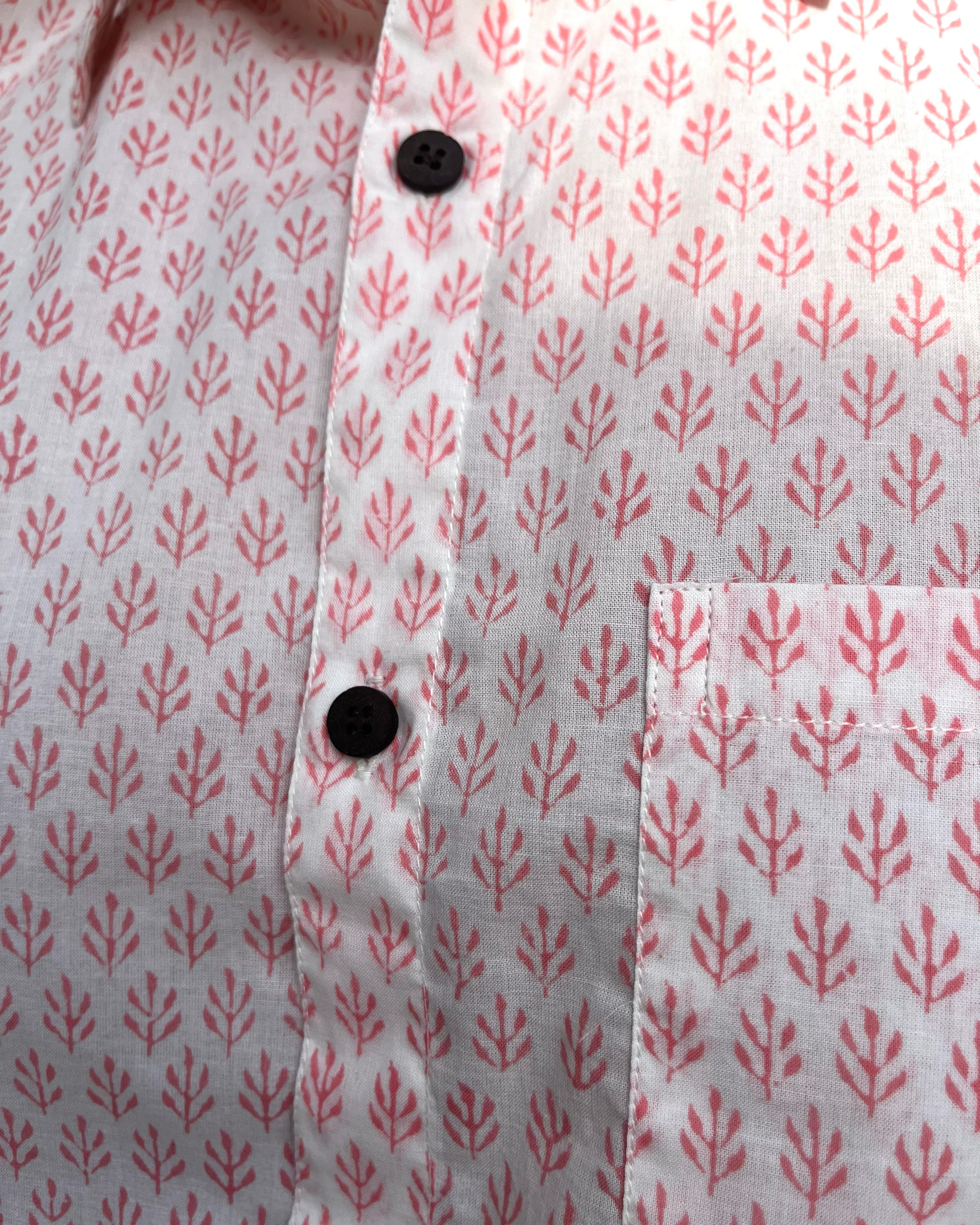 COTTON SHIRT  -  SOFT CORAL