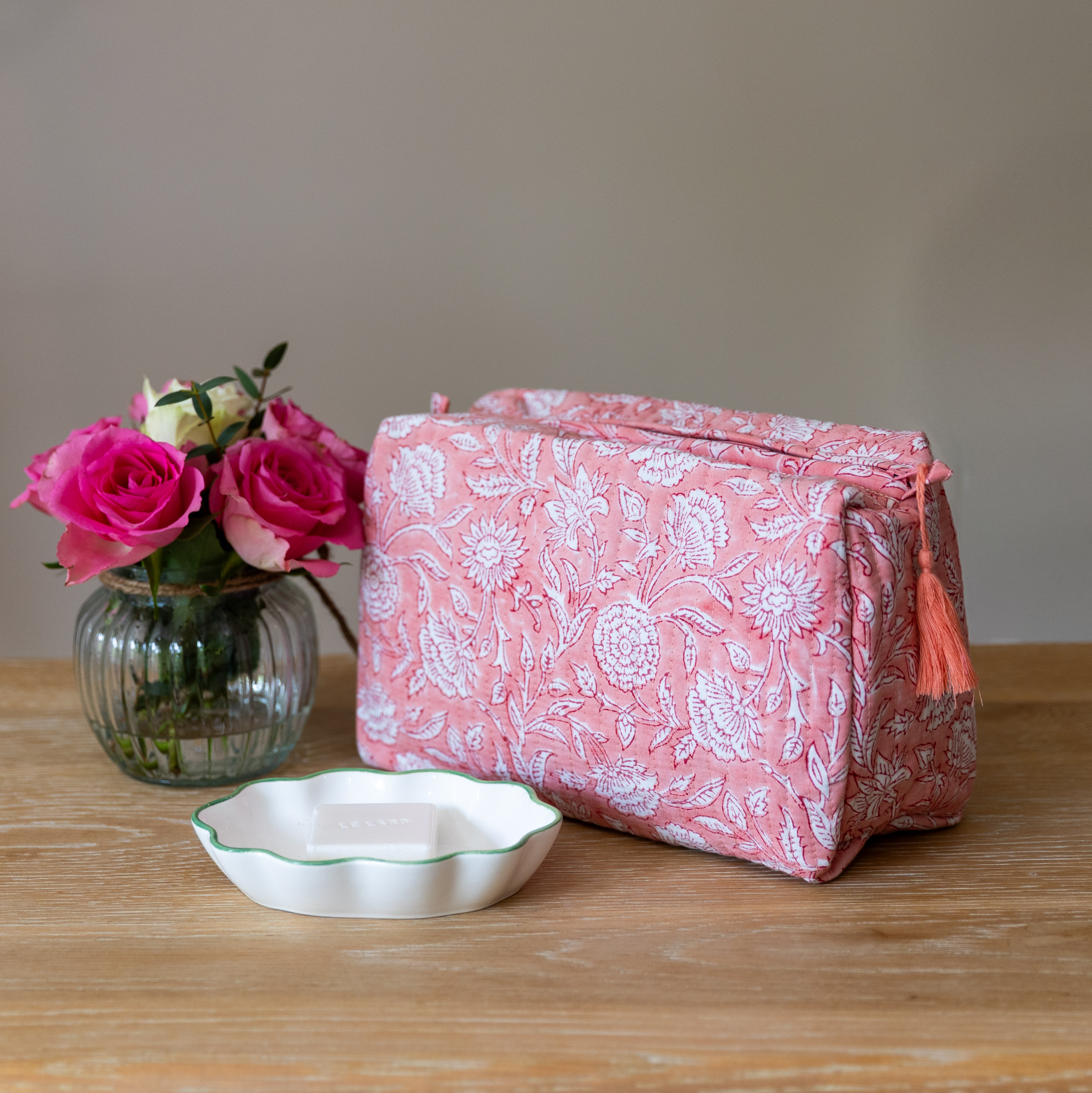 LARGE BATH BAG - BLUSH PINK