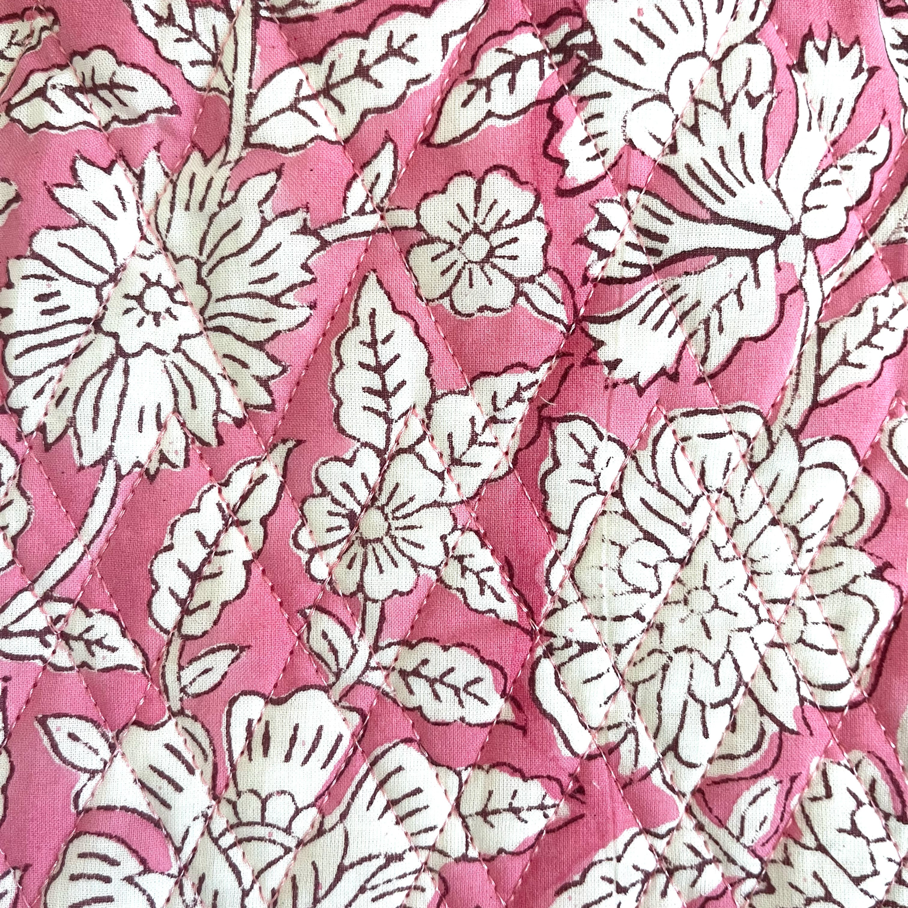 HOT WATER BOTTLE -  PINK FLORAL