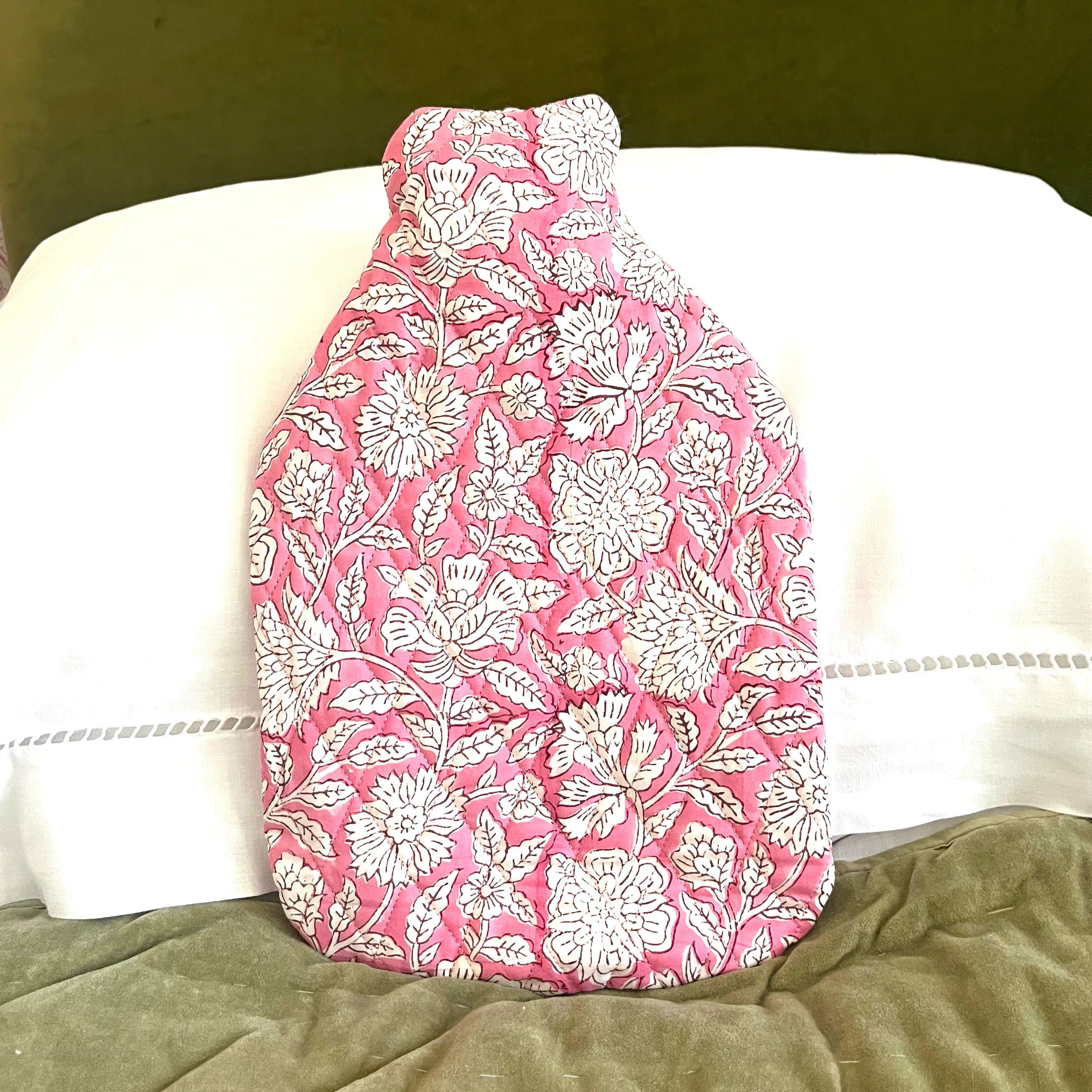 HOT WATER BOTTLE -  PINK FLORAL
