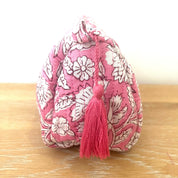 WASH BAG + MAKE UP POUCH SET - PINK FLORAL