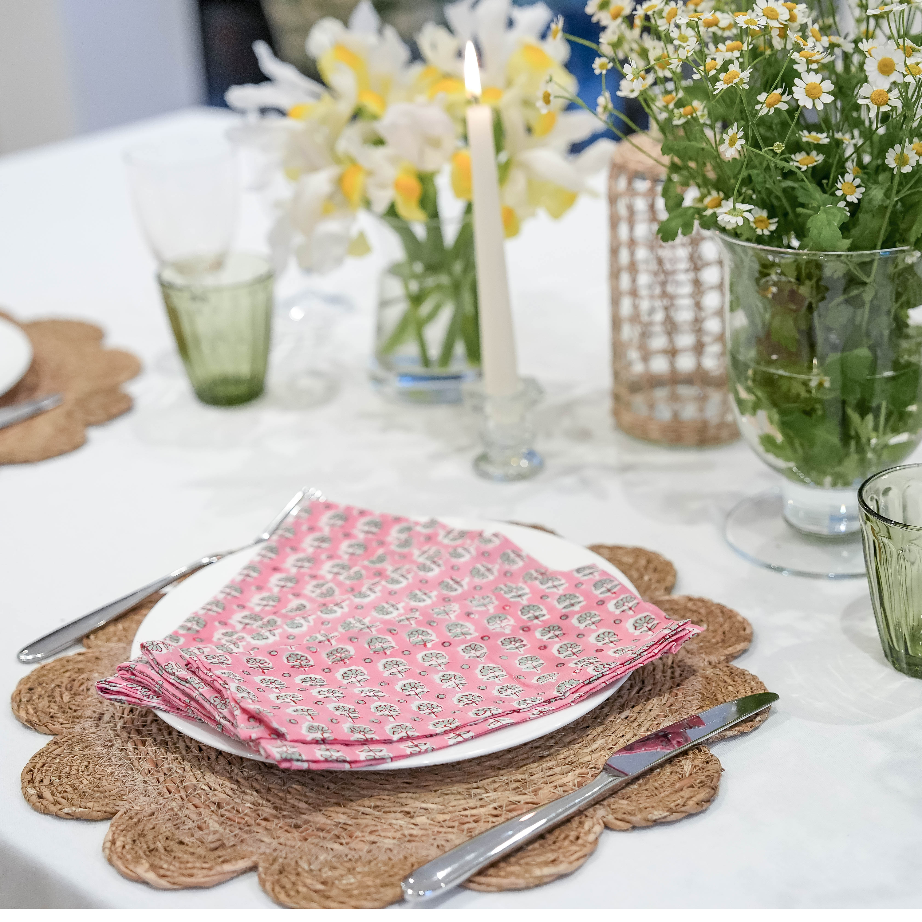 NAPKINS - PINK FORGET-ME-NOT