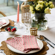 LIGHTWEIGHT NAPKINS - PINK FORGET-ME-NOT