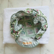 SHOWER CAP - PINK TRELLIS