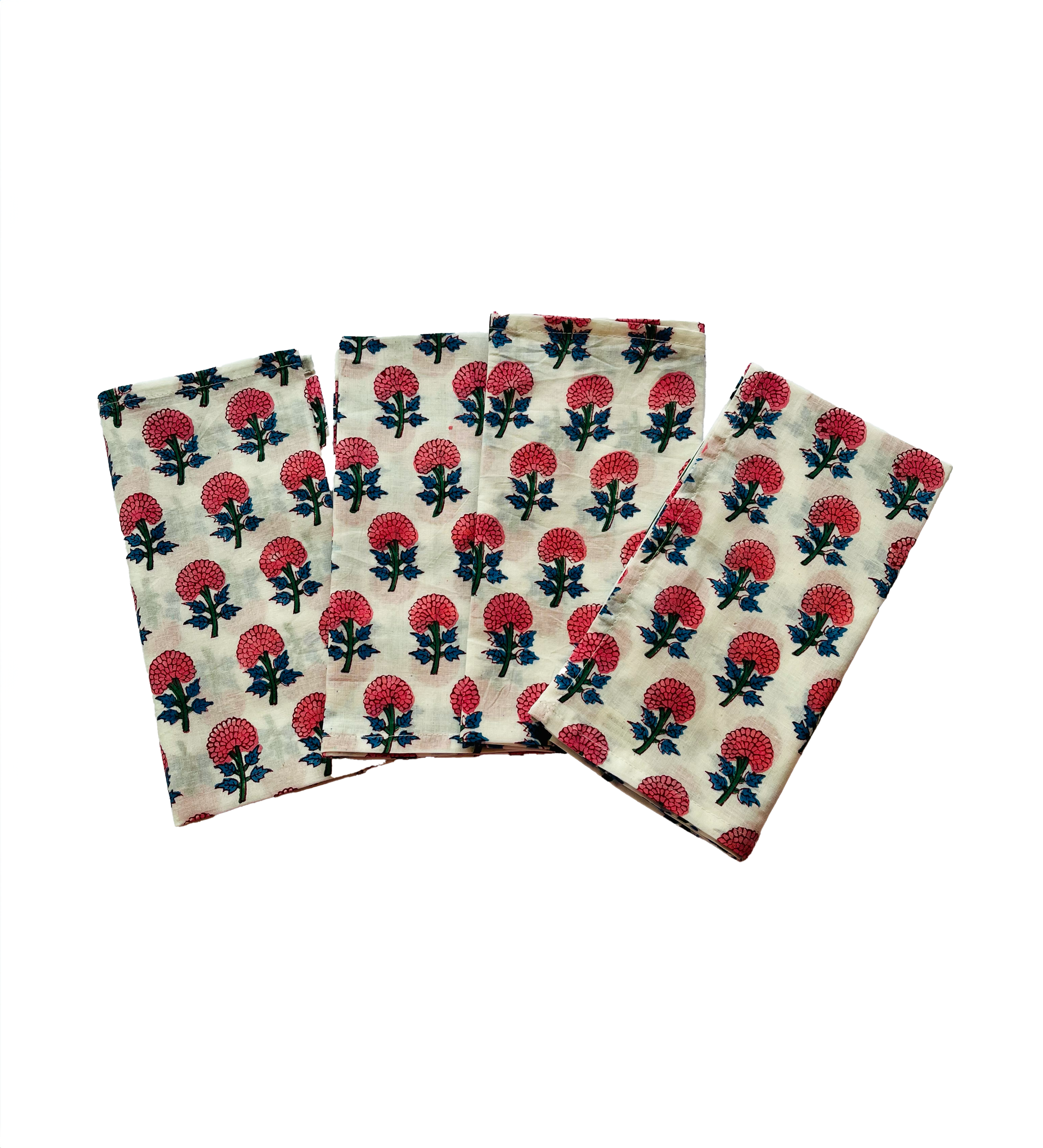 COTTON NAPKINS - PINK MARIGOLD