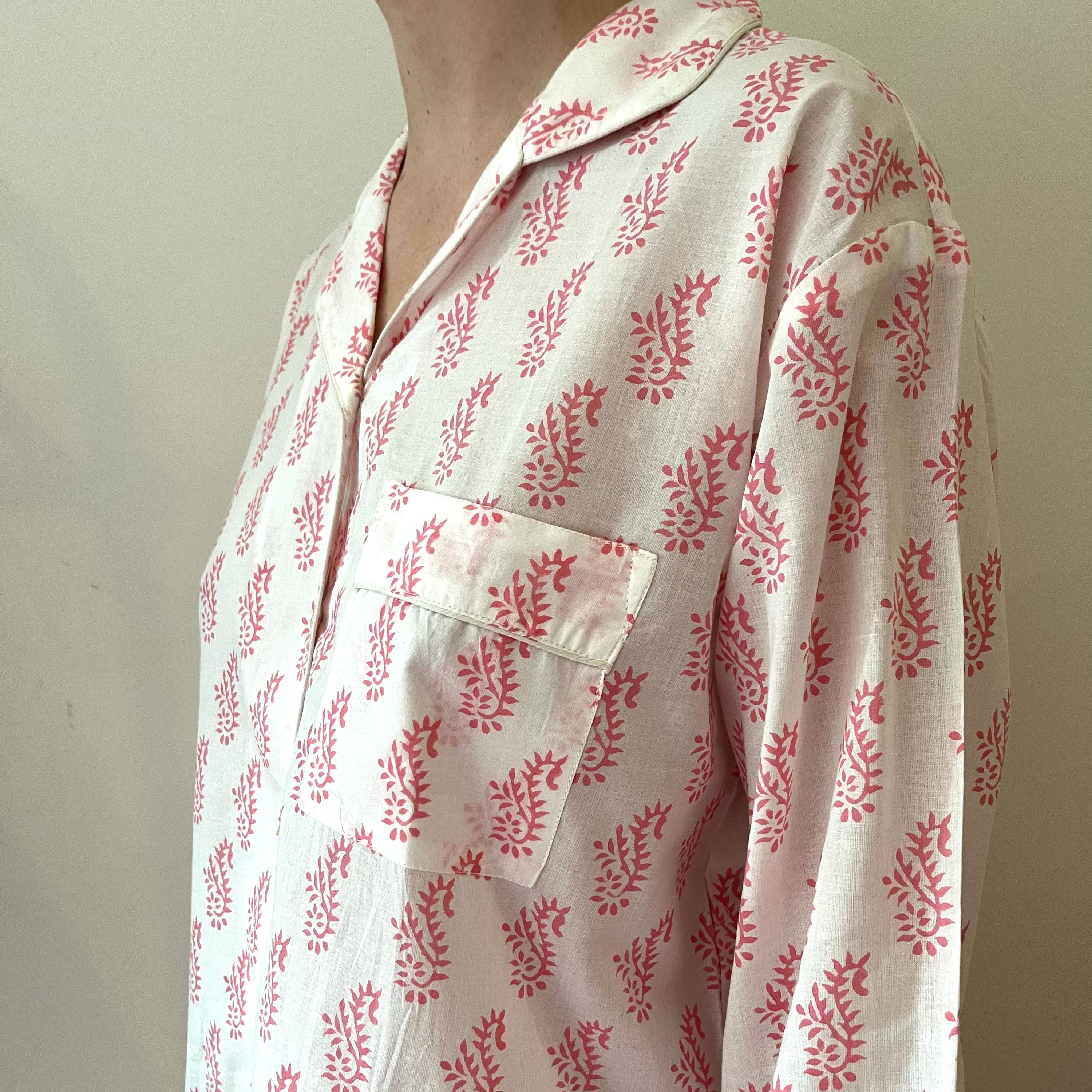 COTTON PYJAMAS - PINK SEAHORSE