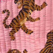 COTTON GLASSES CASE - PINK TIGER
