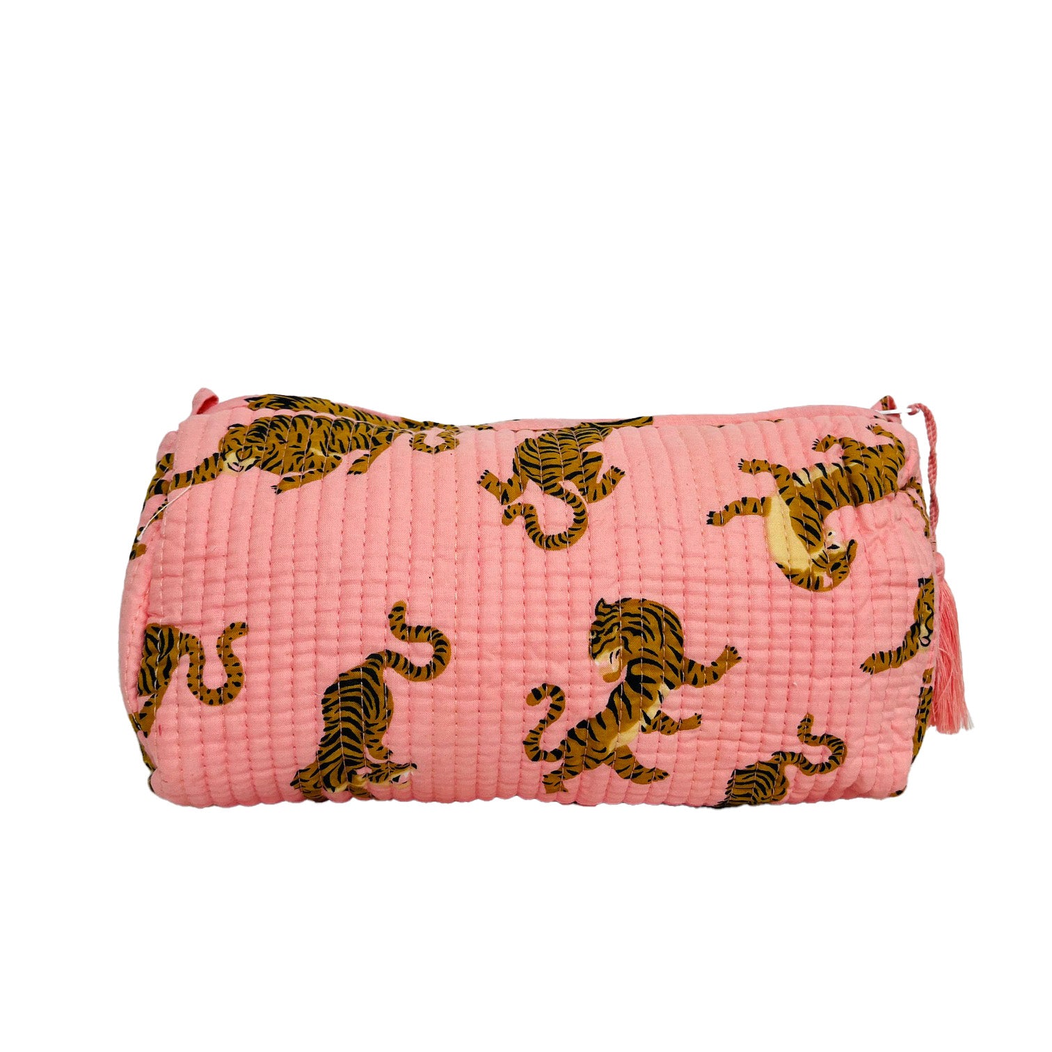 COTTON WASH BAG - PINK TIGER