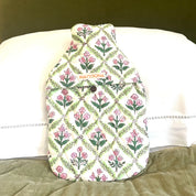 HOT WATER BOTTLE -  PINK TRELLIS