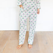 COTTON PYJAMAS - PINK TRELLIS