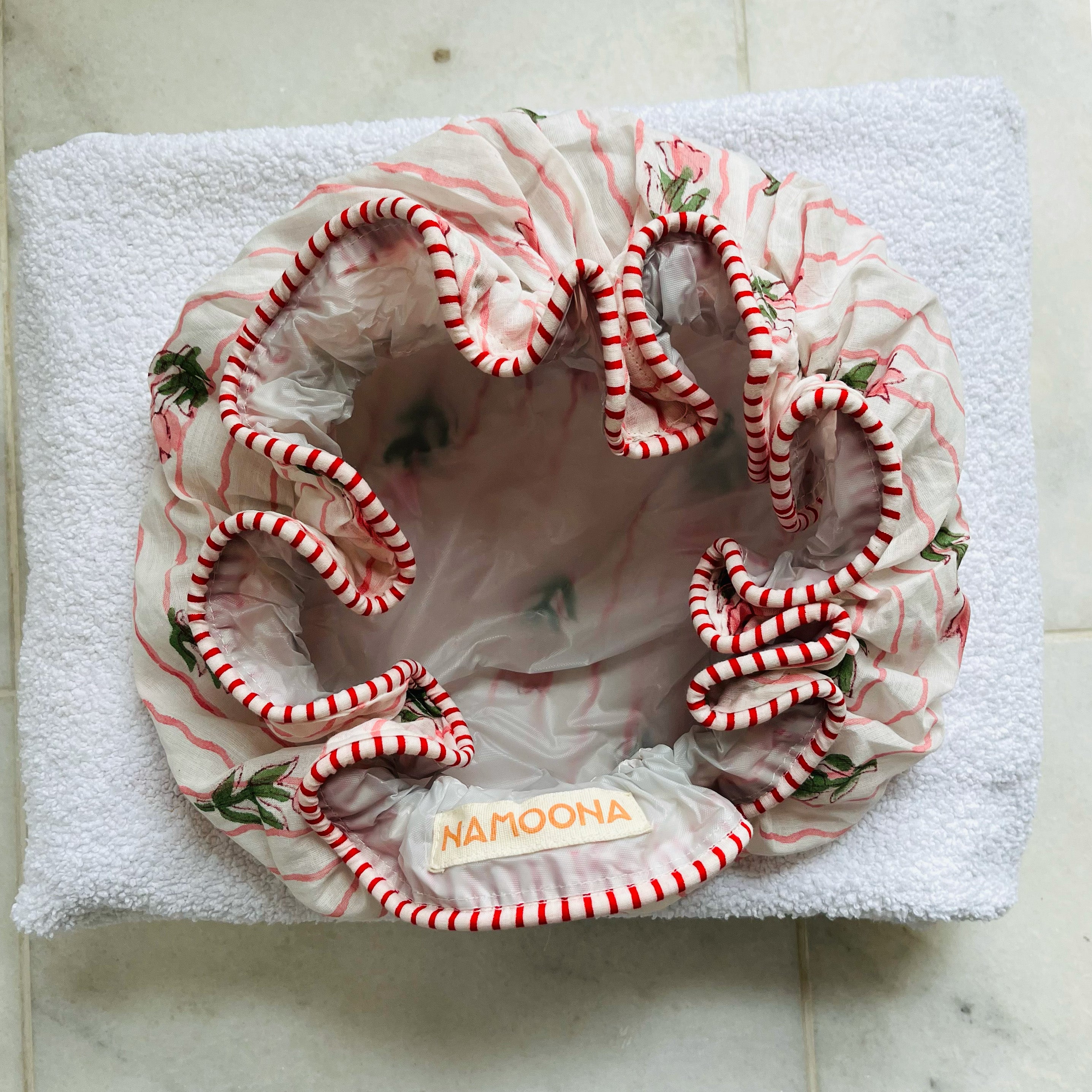 SHOWER CAP - PINK TULIP