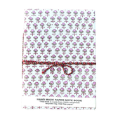 HAND MADE NOTEBOOK - PINK BUDS