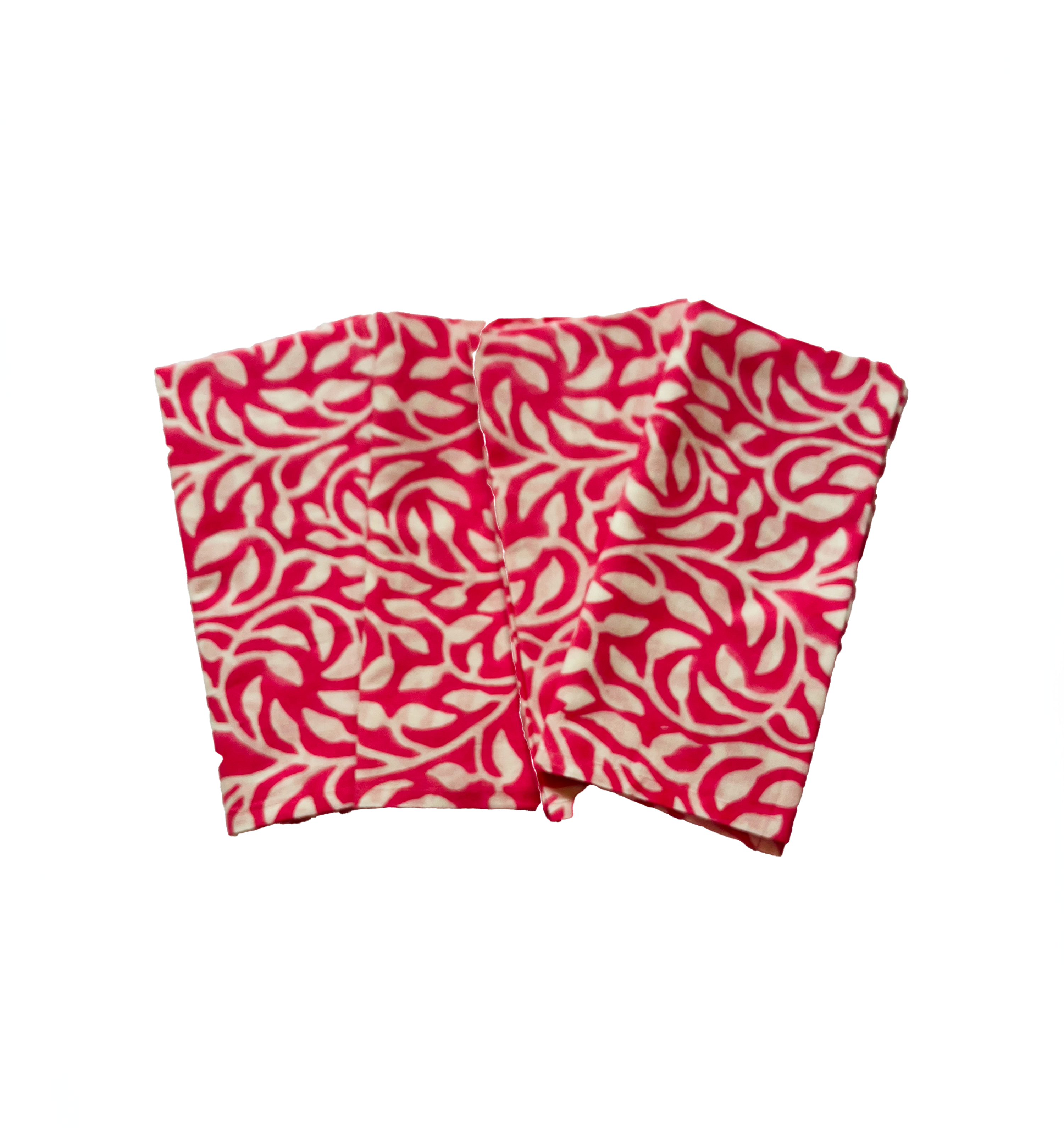 COTTON NAPKINS - PINK VINE