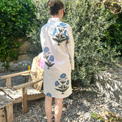 COTTON KAFTAN - POWDER BLUE