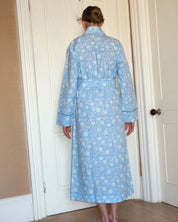 SIGNATURE COTTON ROBE - POWDER BLUE