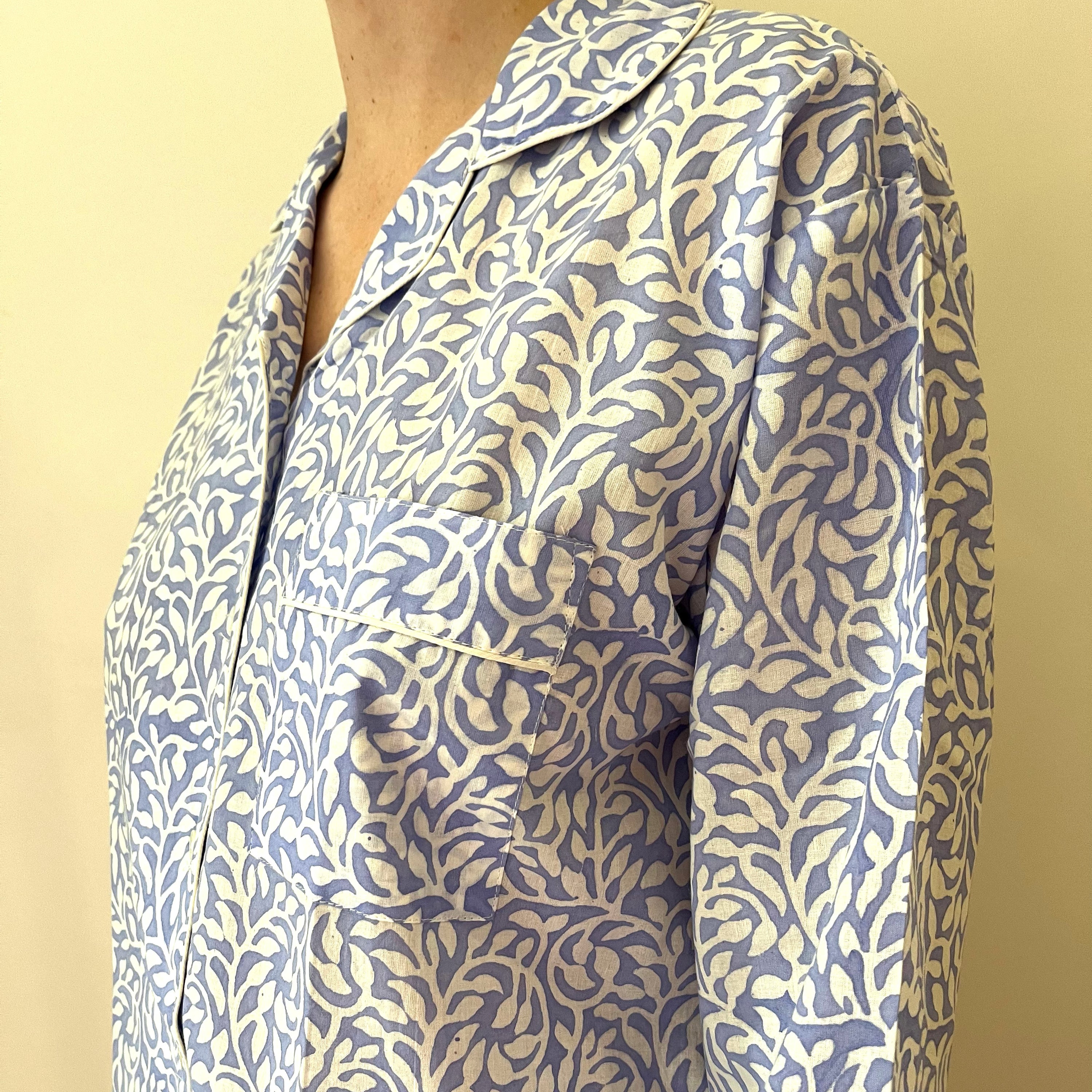COTTON PYJAMAS - POWDER BLUE