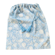 SIGNATURE COTTON ROBE - POWDER BLUE